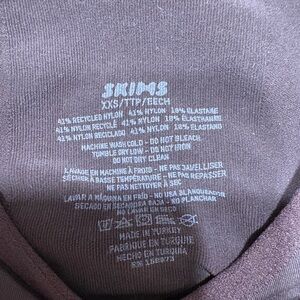 Skims Seamless Sculpt Scoop Plunge Bralette Brown Size Extra Extra Small